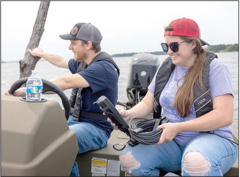 The CPN Environmental Department keeps a close eye on local water quality using a water quality sonde. Photo provided by CPN