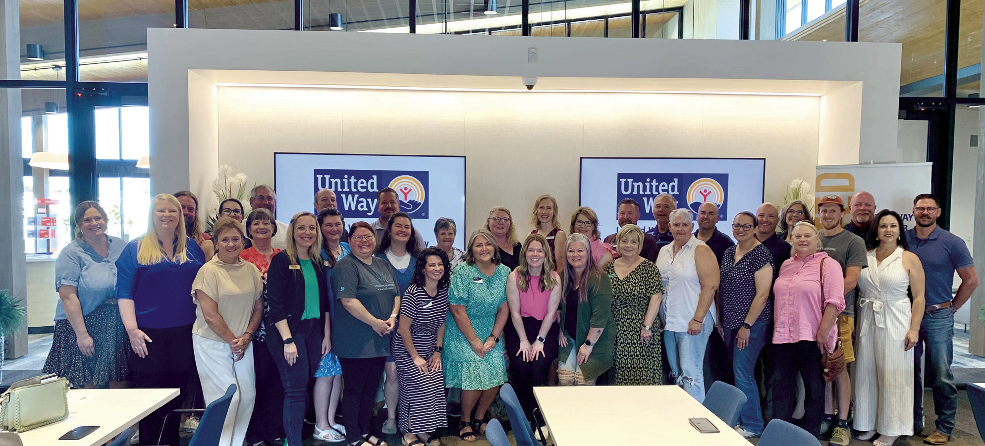 Stakeholders gather to celebrate the United Way of Eastern Frontier Country name change. Photo provided by United Way