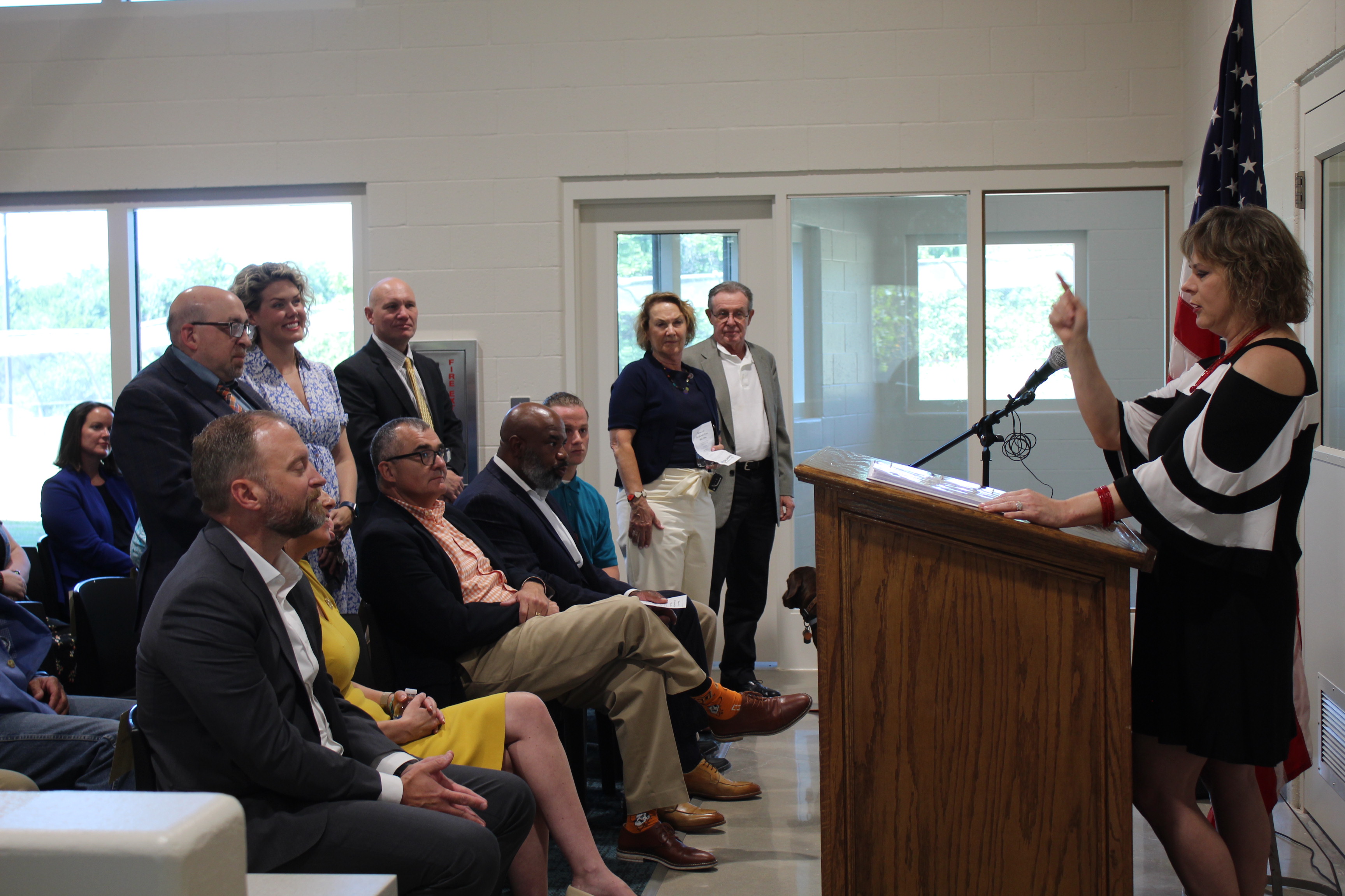 OJA Board Chair Karen Youngblood recognizes some of the people who were instrumental in working towards the Next Generation Campus.