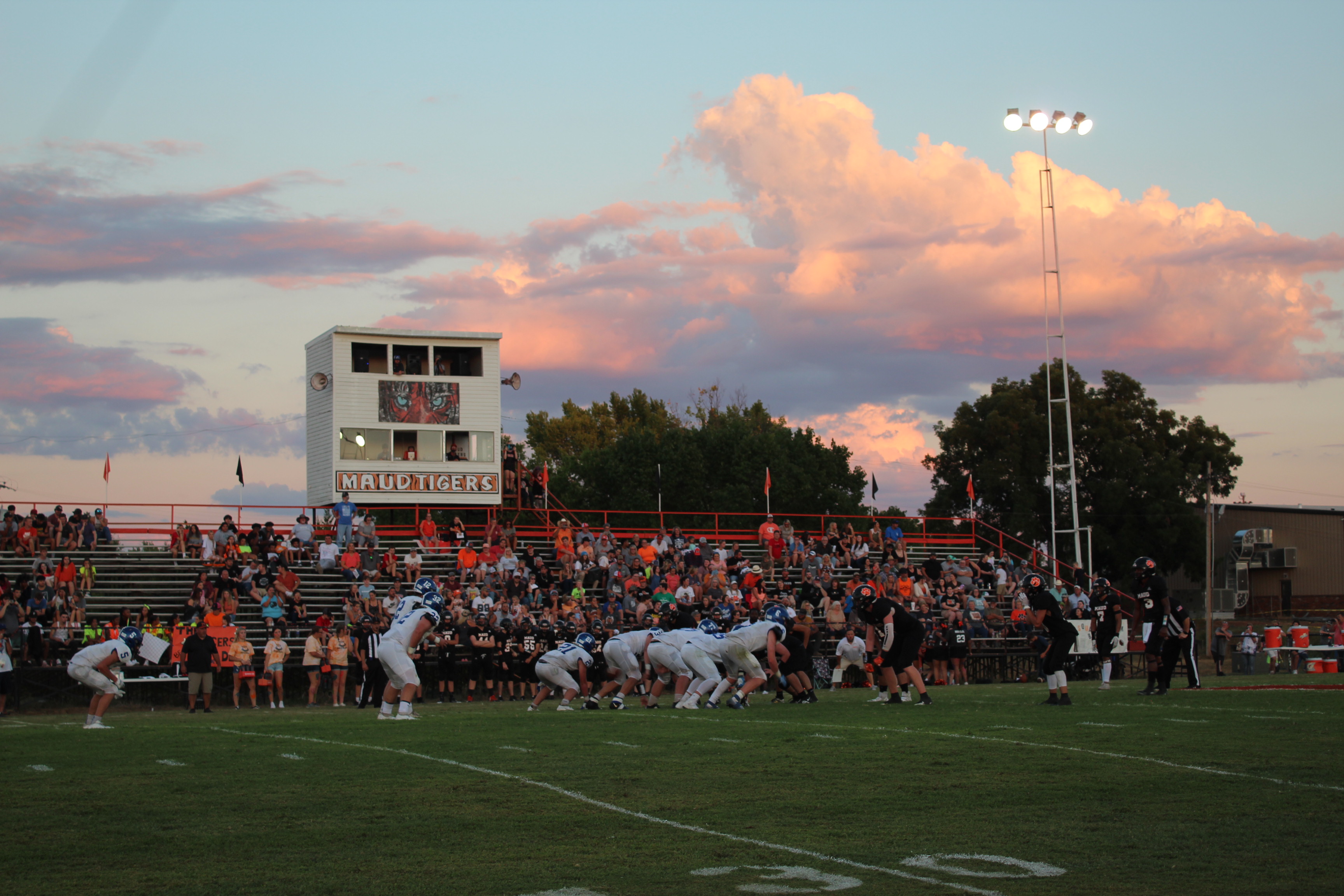 Football season in Pottawatomie County is officially underway as Maud played their first game on Aug. 26 against Depew. The Tigers came away with a victory of 52-6. Countywide & Sun/Natasha Dunagan