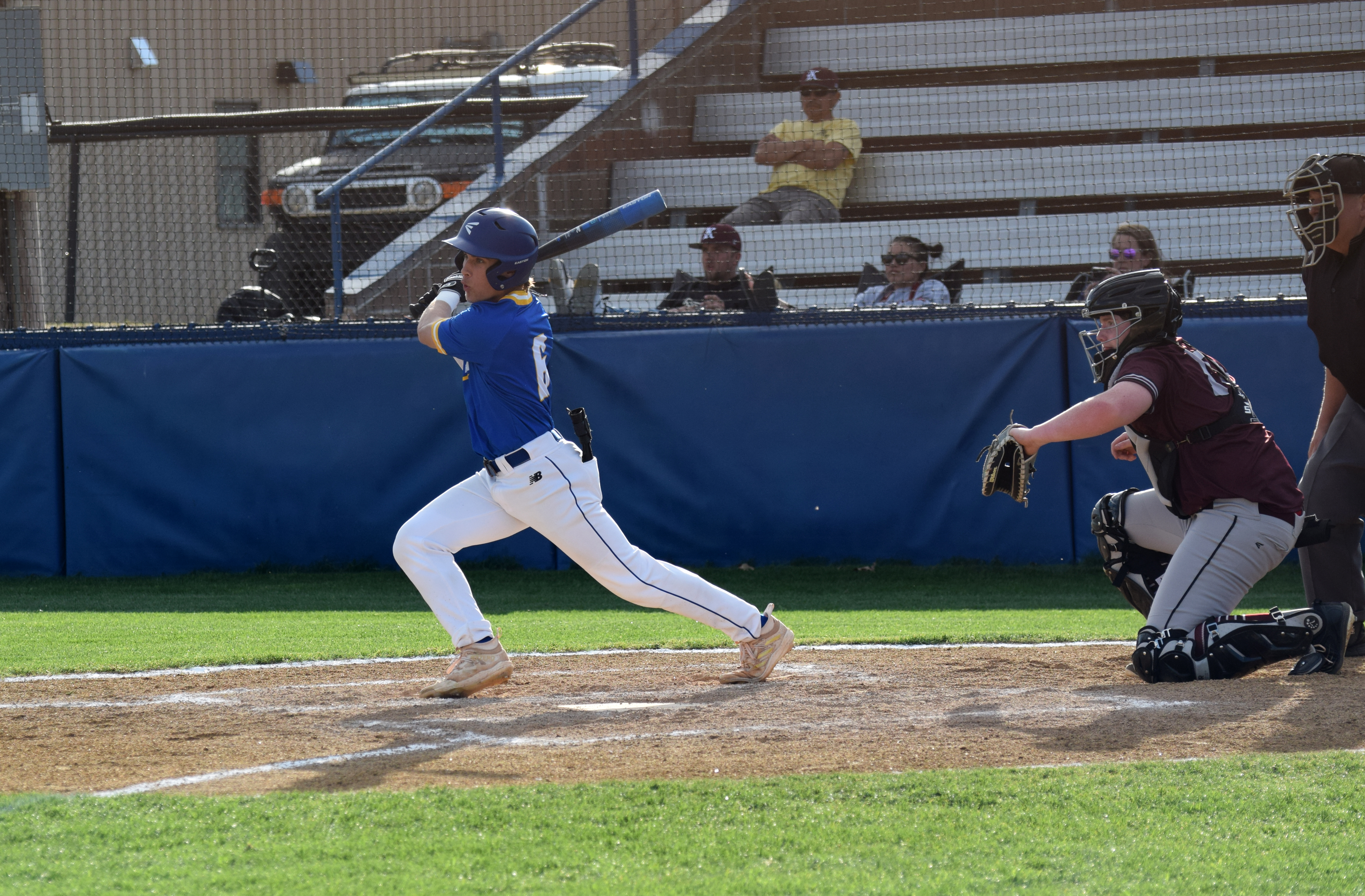 Bethel's RJ Morris gets a two base hit against Kellyville. Bethel won this home matchup 5-3 on Mar. 12 after beating them on away the day before 14-3. Countywide & Sun/Julie Talton