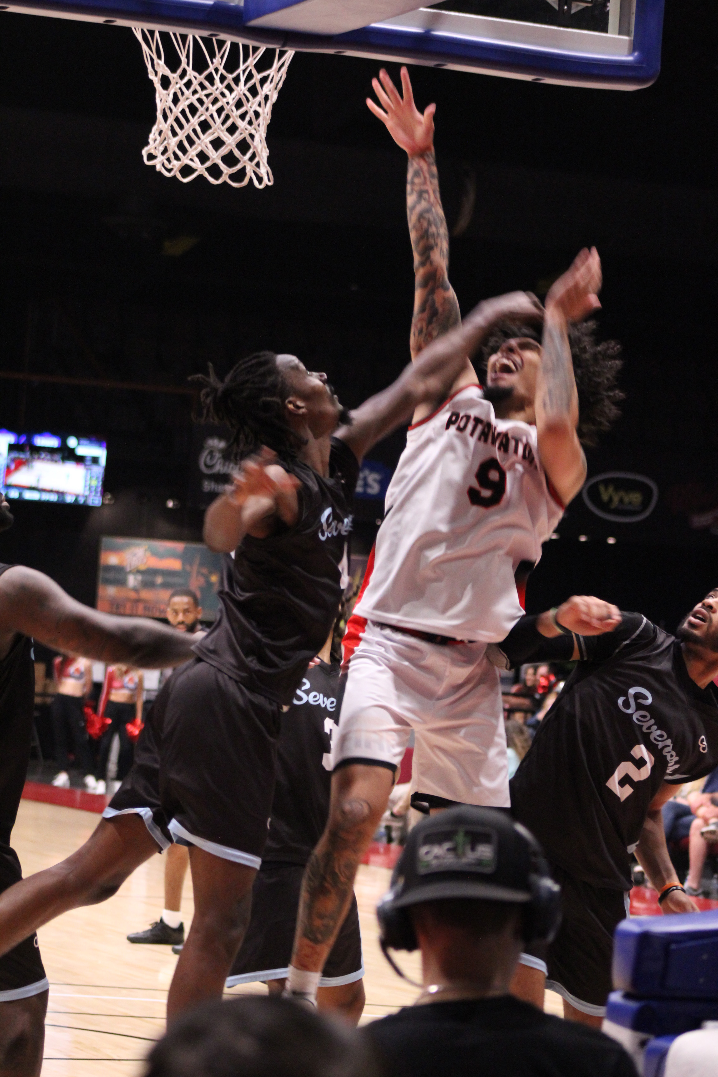 Potawatomi Fire Forward Isaiah Wade takes his shot and draws a foul.