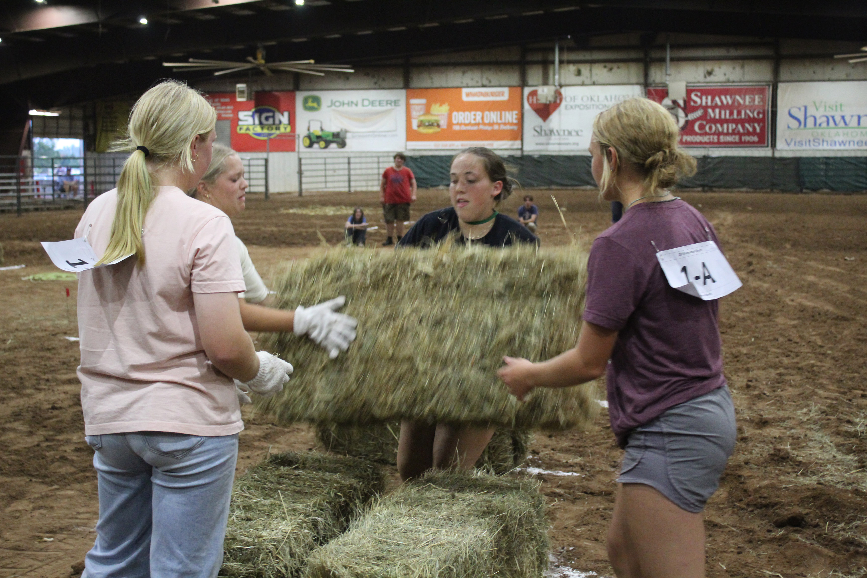 A Bethel team competes in the Farmhand Olympics in 2023. File photo.