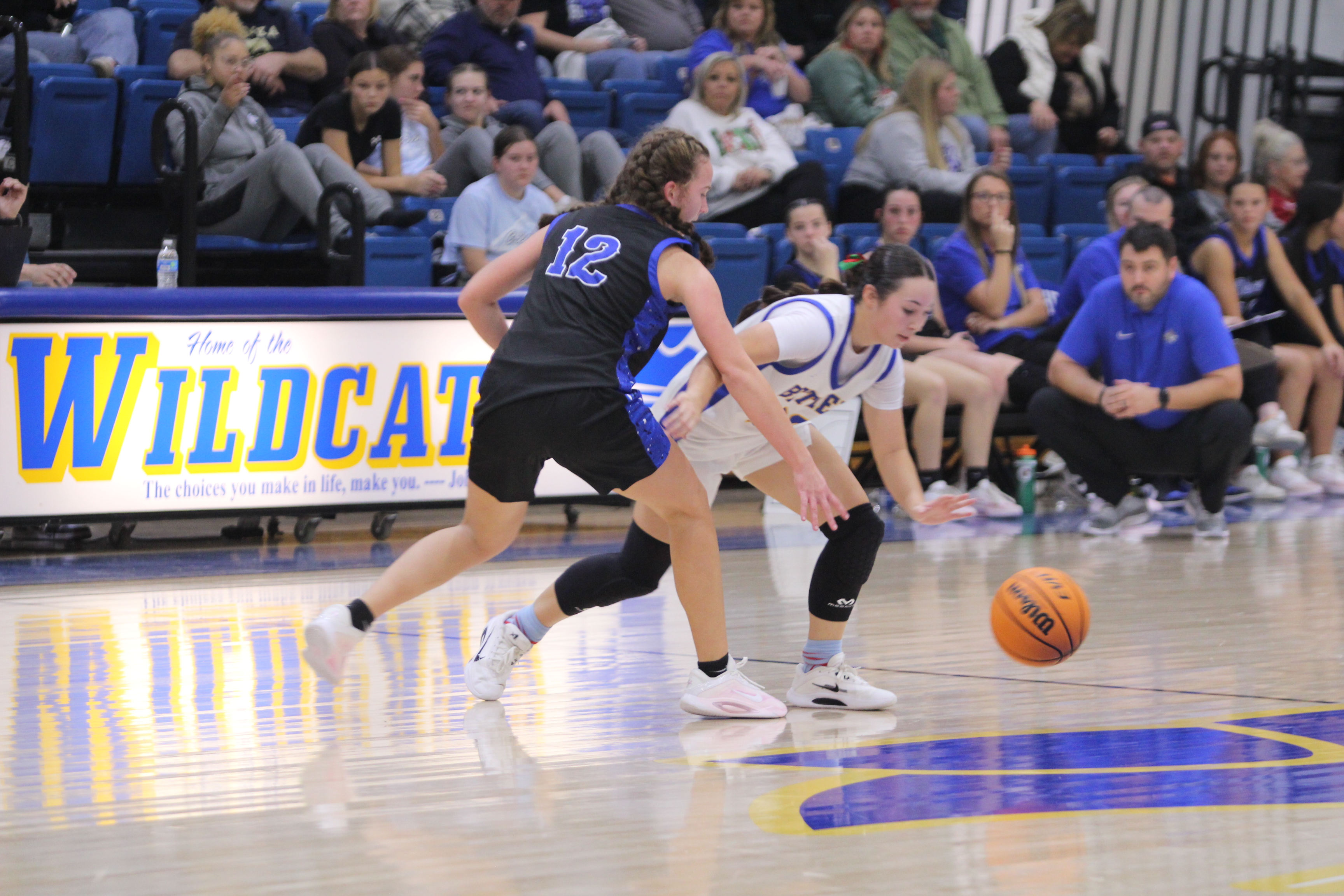 Bethel's Ava Gascon steals the ball during the home game on Dec. 5.