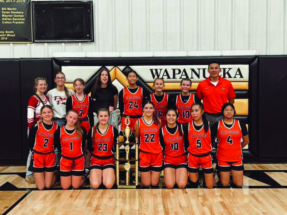 The Earlsboro Lady Wildcats placed third in the Wapanucka Invitational Tournament. Mia Tanyan (FR) and Quintin “Q” Lena (JR) were named to the All Tournament Team. The Earlsboro Wildcats are currently ranked #8 in Class B (were #6 during the tournament). Photo provided