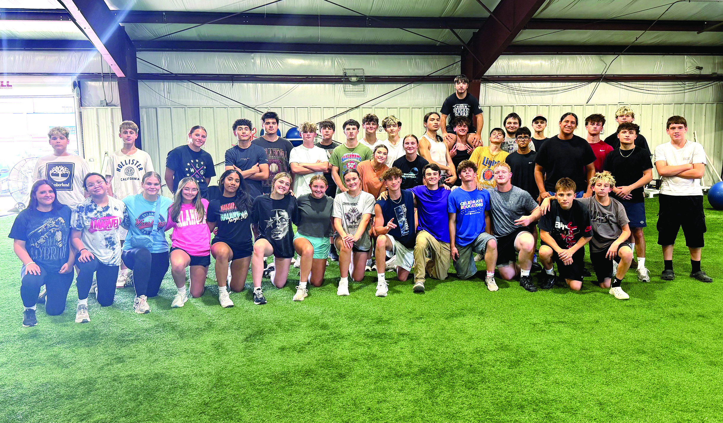 The SHS Wrestlers took a different approach to practice last week and honored the firefighters of the Sept. 11, 2001, bombing rescue efforts. Photo Provided