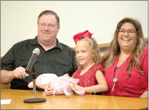 Jackie Climer, Adalynn Grace Climer and Scherry Climer talk about their adoption journey. Photo provided