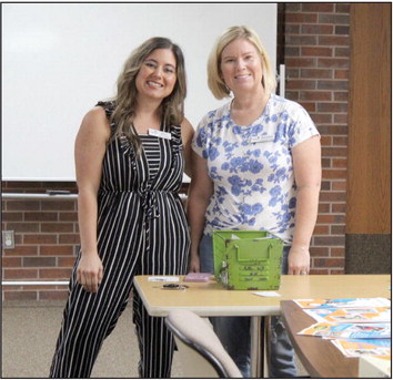Legacy Parenting Center Director of Operations Kyia Robison and Volunteer Coordinator Kerbie Charlow spoke at the Tecumseh Chamber of Commerce TAG meeting on Sept. 14. National Diaper Need Awareness Week is Sept. 18-24. Countywide &amp; Sun/Natasha Dunagan