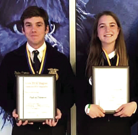 Dale graduates Paden Thomas (left) and Kylee Greenwall. Photo provided