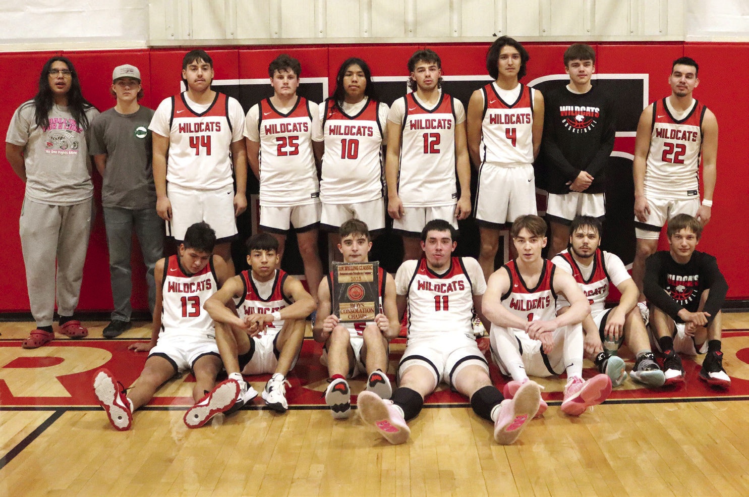 The Earlsboro Wildcats pose after winning the Consolation Bracket of the Jim Walling Classic on Jan. 7. The basketball tournament was held in Earlsboro, Jan. 5-7, and the Lady Wildcats won fourth place. Photo provided by April McGehee.