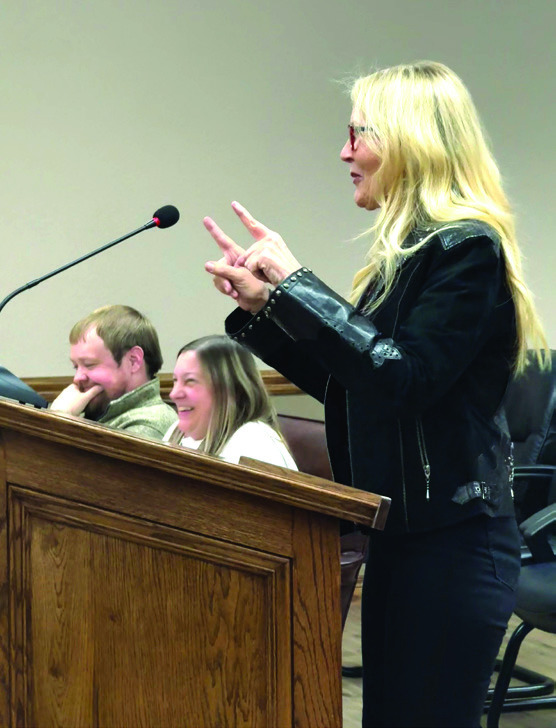 County Commissioner Melissa Dennis clarified that they posted a notice so that she and Commissioner Abby Thompson could be at the meeting at the same time to express their support for McLoud City Manager Cody Roe at the Jan. McLoud City Council Meeting. Julie Talton, Countywide &amp; Sun