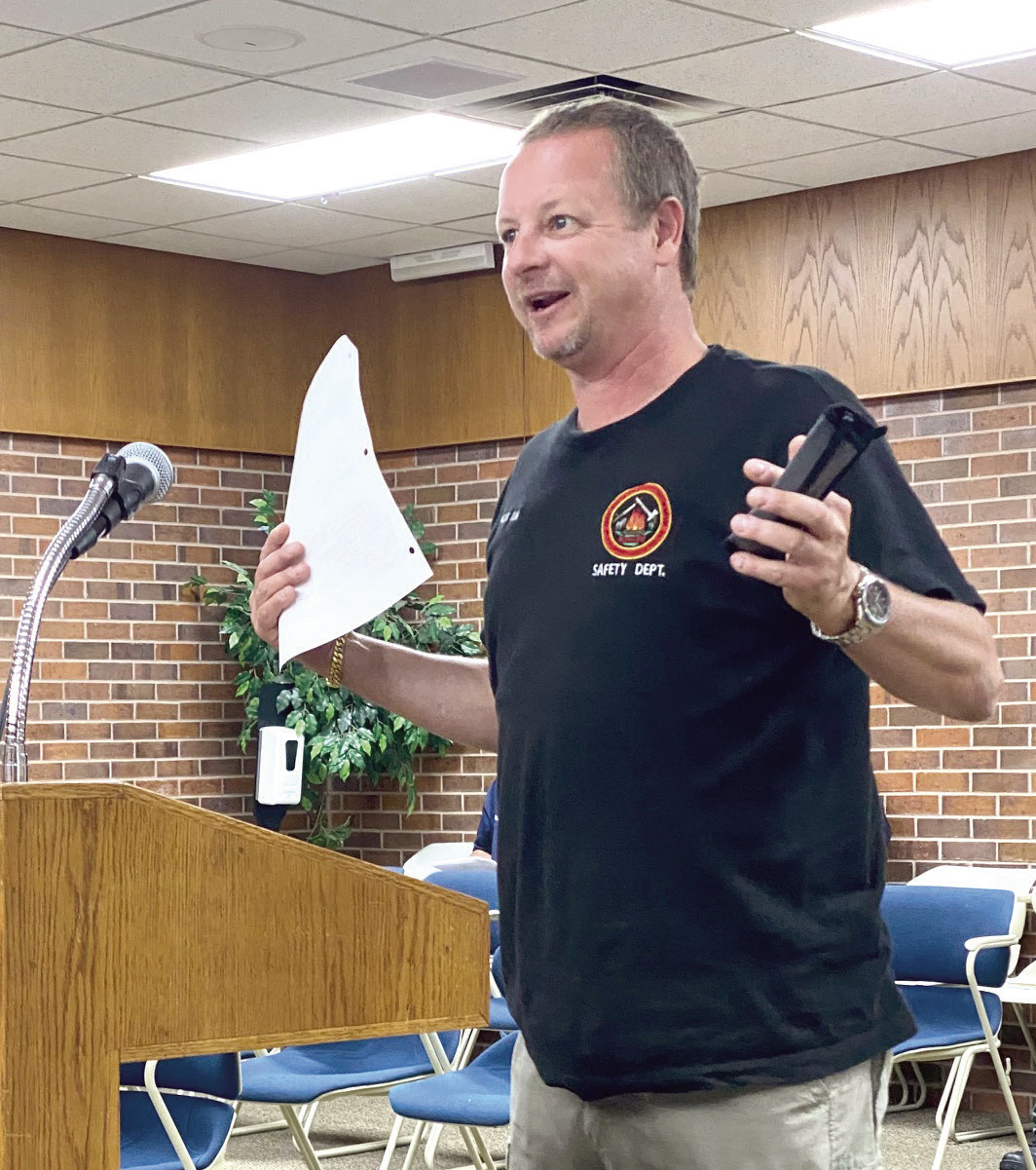 Brock Ulm addressed the council regarding the rezoning of his property on 13th street. The city approved his request. Julie Talton. Countywide &amp; Sun