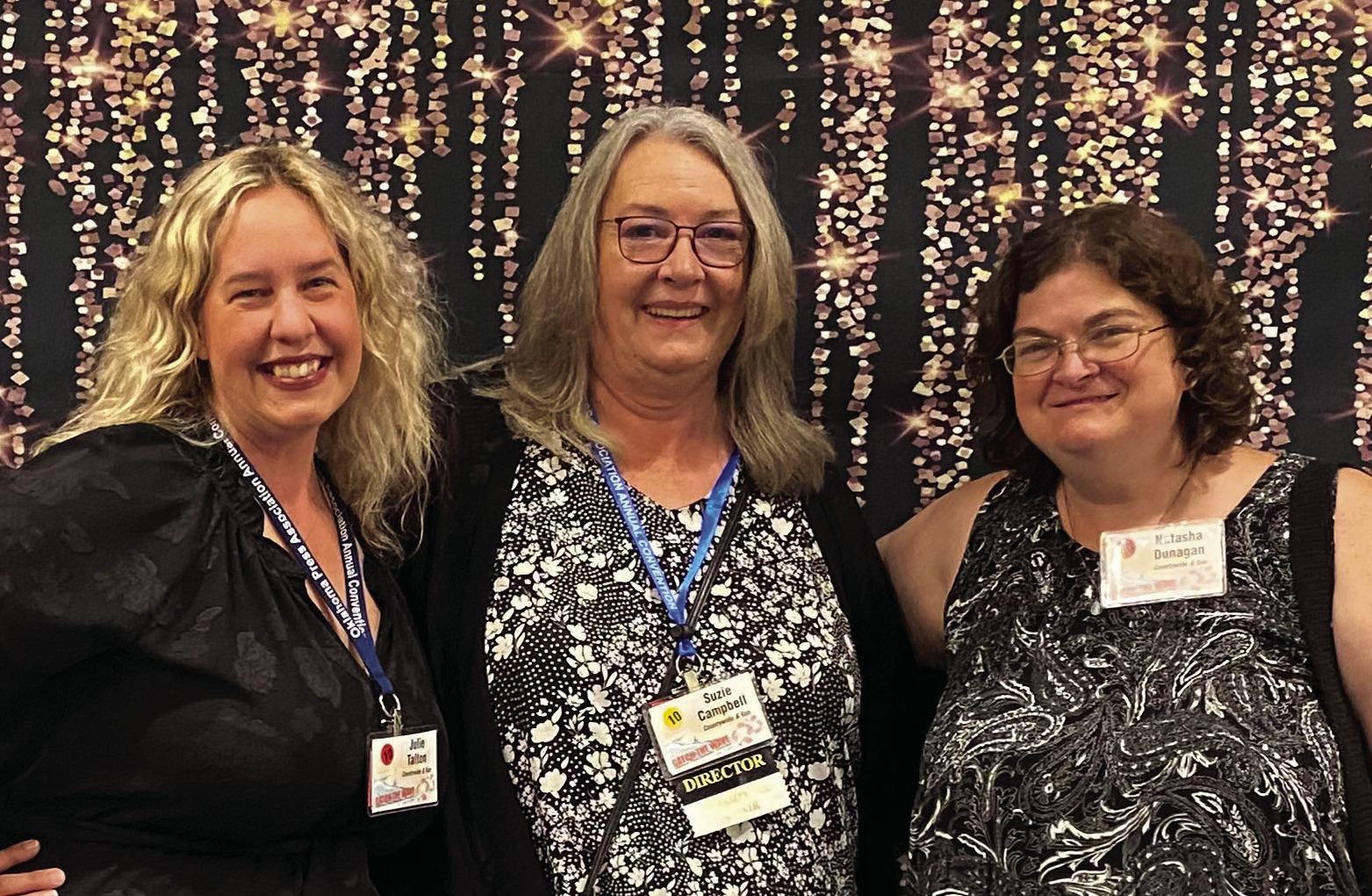 Julie Talton, Suzie Campbell and Natasha Dunagan step on the other side of the camera to celebrate their wins at the OPA Convention on June 8.