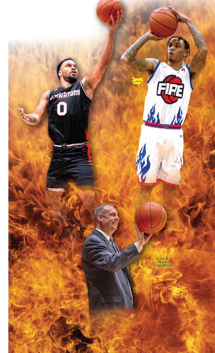 Deshawn Munson Chuck Guy Coach Mark Dannhoff Photos by Landon Kidney Potawatomi Fire