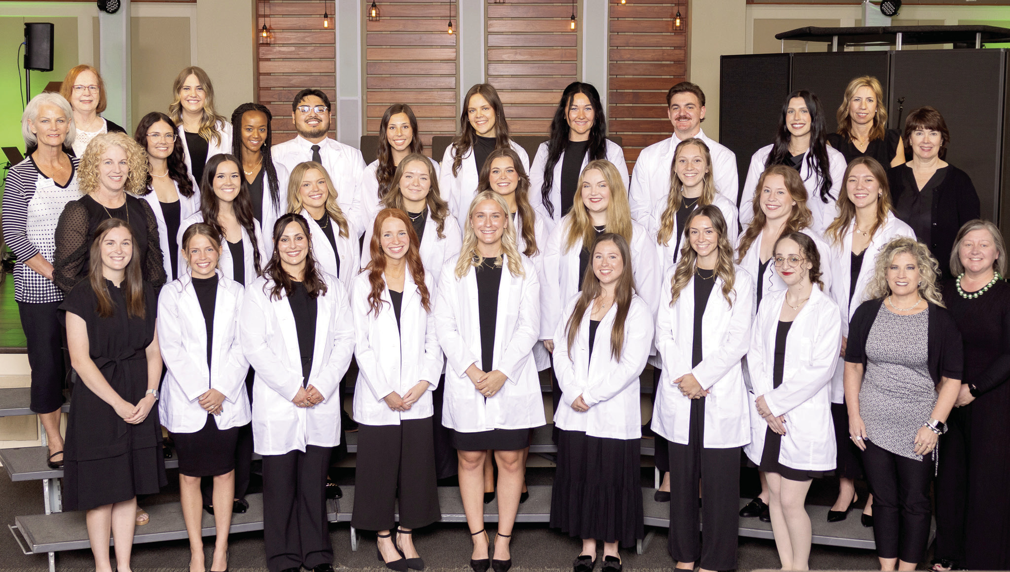 Oklahoma Baptist University’s 2025 nursing graduates were honored Friday during the Pinning and Lamp-Lighting Ceremony at Immanuel Baptist Church in Shawnee. Photo provided by OBU