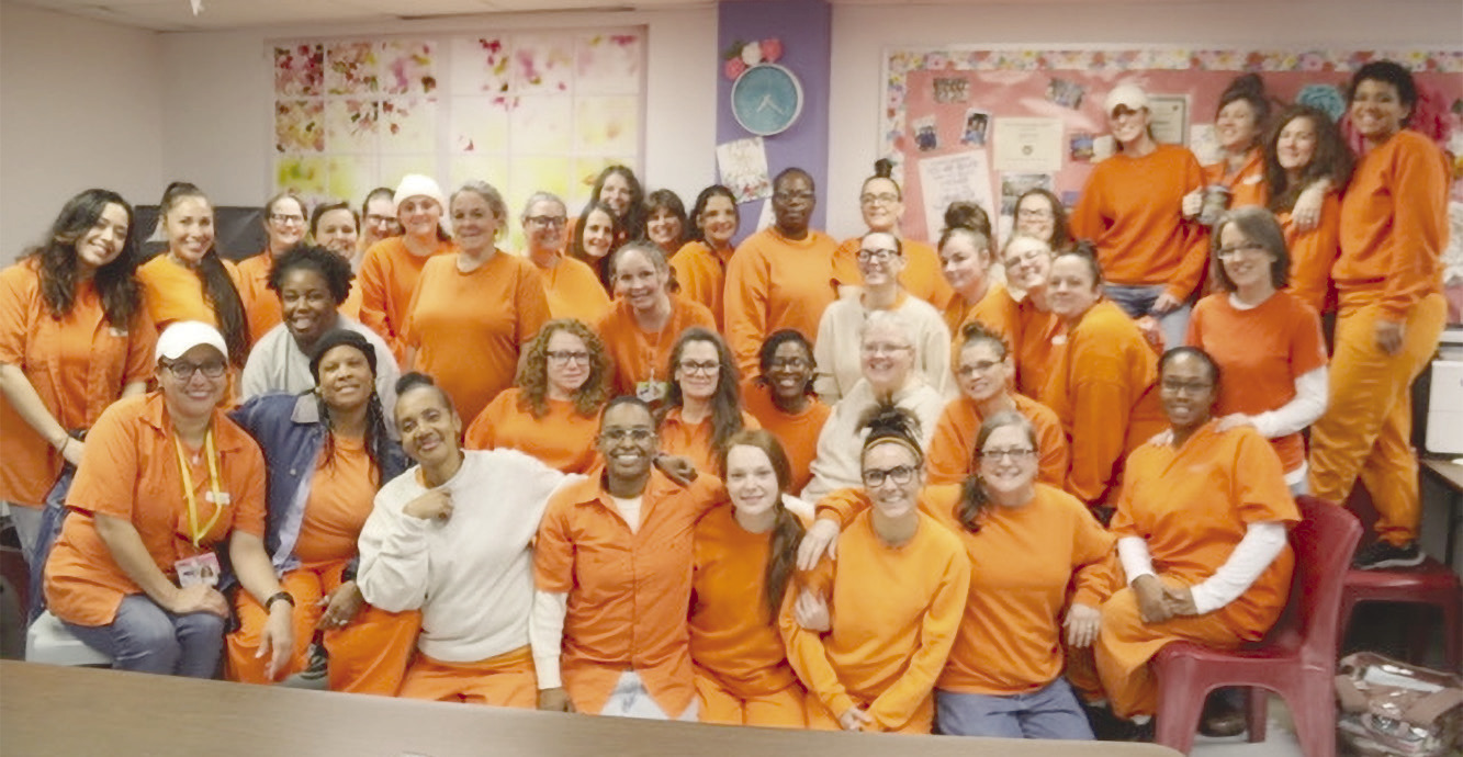 TEEM participants at the Mabel Bassett Correctional Center pose for a photo. Photo provided