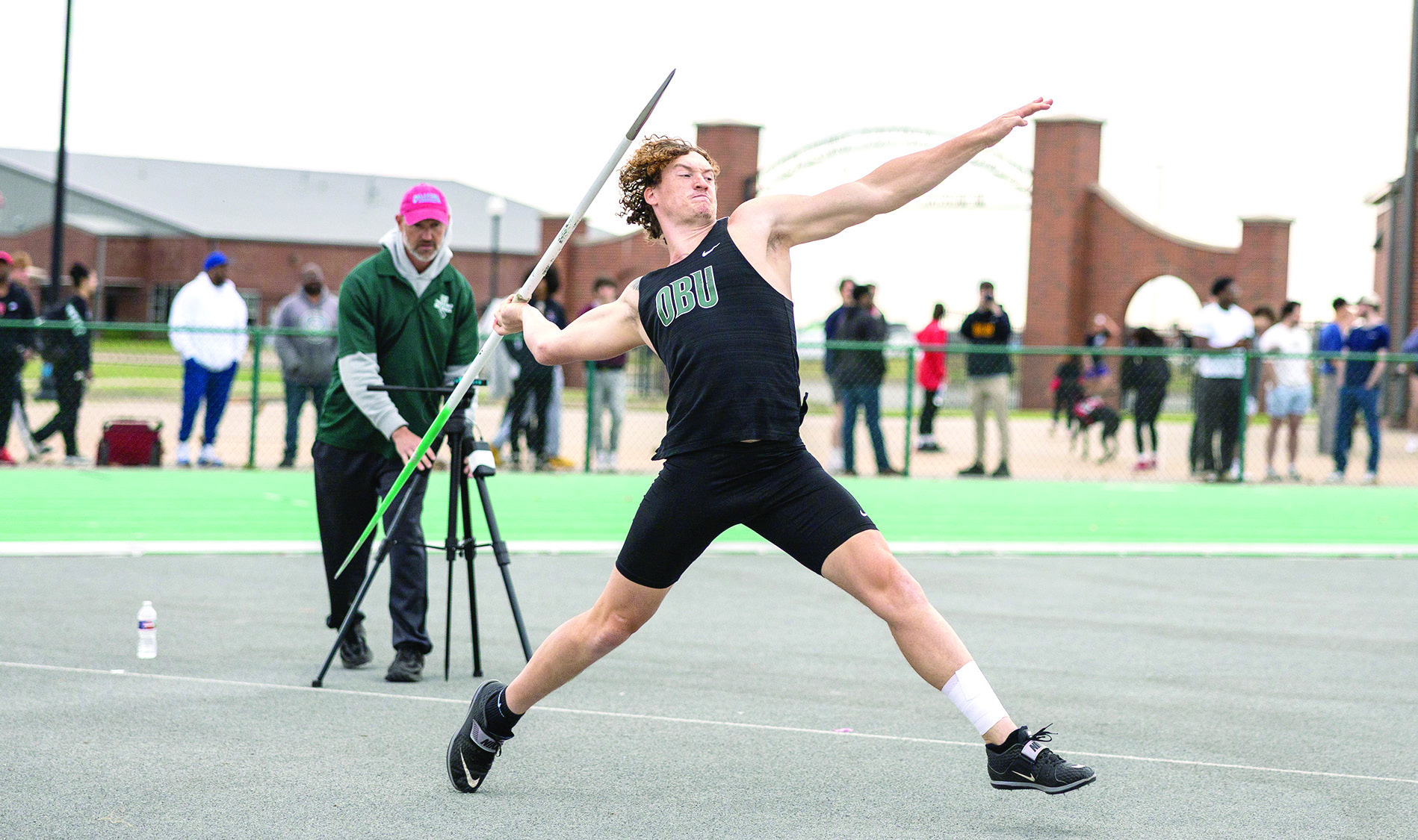 Former North Rock Creek and current Oklahoma Baptist University student, Maddox Motley delivers personal best at Invitational. Photo Provided