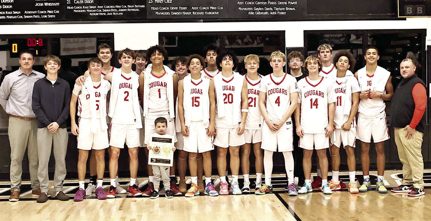 The NRC basketball boys won the championship game at the Okemah tournament defeating OCA 70-45.
