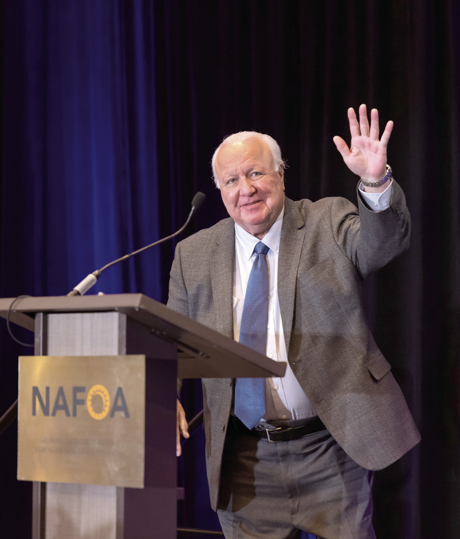 Citizen Potawatomi Nation Chairman John 'Rocky' Barrett was recently honored as the Tribal Leader of the Year at the 43rd Annual NAFOA (Native American Finance Officers Association) conference held the end of April in New Orleans. Photo provided by CPN