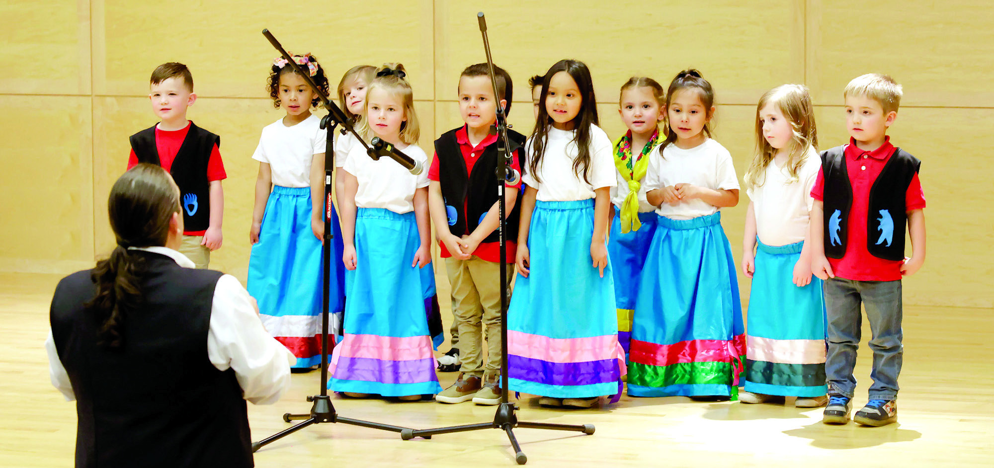 The CDC’s Pre-K all-day class perform at the Oklahoma Native American Youth Language Fair. Photo provided by CPN
