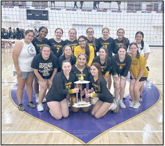The Tecumseh Lady Savages Volleyball team captured second place in the gold bracket at the Chickasha Tournament last weekend. Photo provided