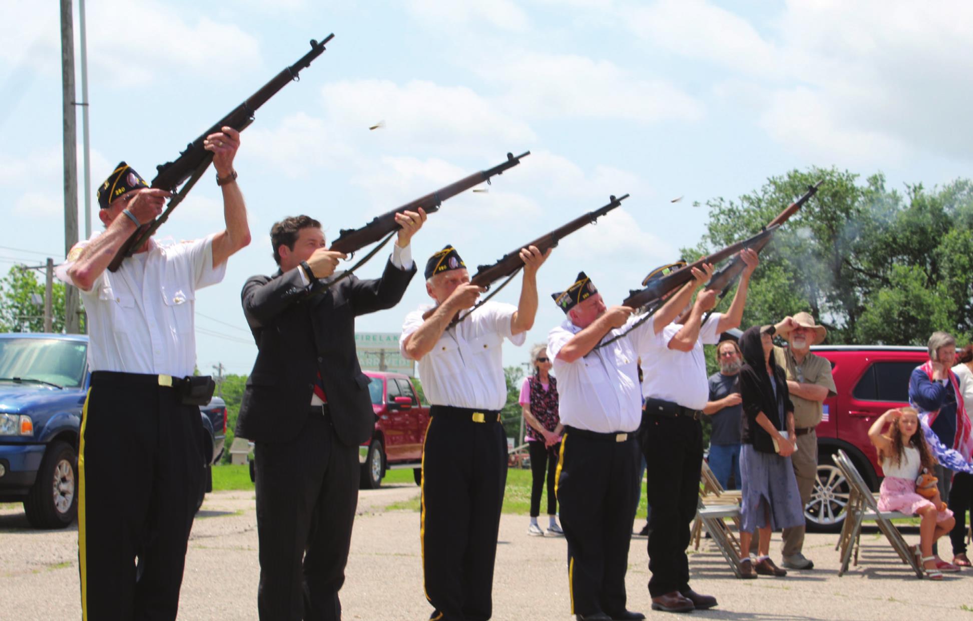 American Legion Post 260 Honor Guard with OK Sen. Shane Jett