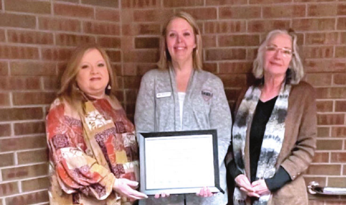 SSC Nursing Program Director Crystal Bray (left), Online Degree Office Director Melanie Rinehart (middle) and Assistant Professor of Nursing Brenda Hudson (right) celebrate the accreditation of the LPN to RN online degree program by the Accreditation Commission for Education in Nursing. Photo provided