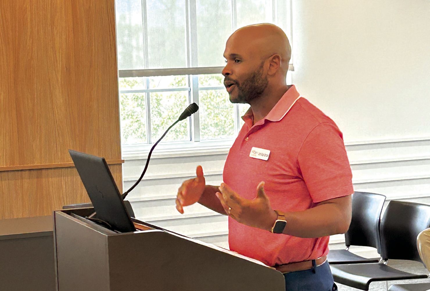 Pottawatomi Go (PoGo) Executive Director John Bobb-Semple present information about the RETREET Program to the Pottawatomie County Board of County Commissioners during the meeting held June 18. Countywide &amp; Sun/Suzie Campbell