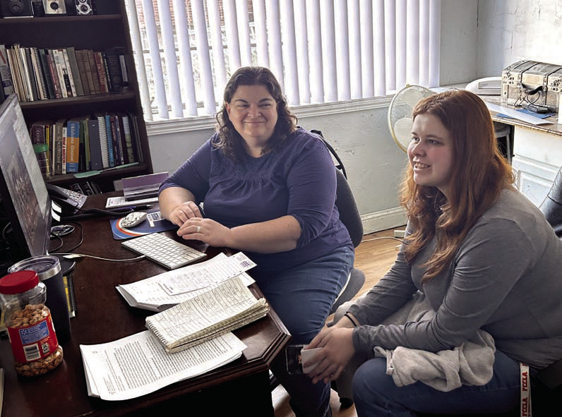 Tecumseh student Jessica Jones (right) reviews photos taken over the weekend with Countywide &amp; Sun’s Natasha Dunagan. Countywide &amp; Sun/ Suzie Campbell
