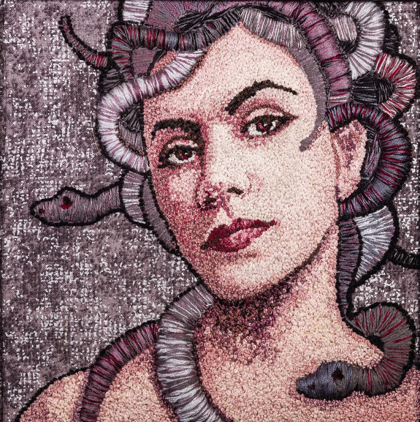 Pictured right, Medusa II by Julie Marks Blackstone (part of the Knotty Girls series). Photo provided