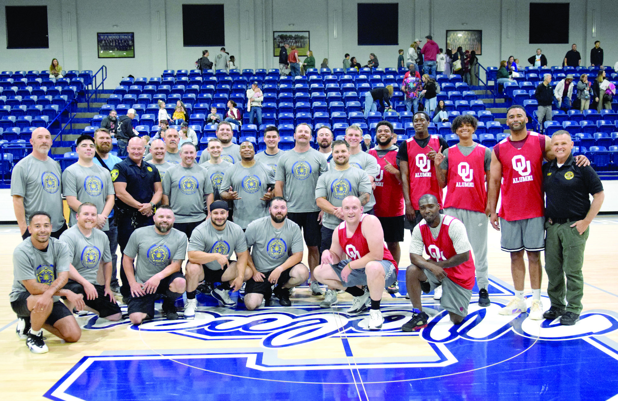 The 2025 Fraternal Order of Police and Oklahoma Sooner Alumni Charity Basketball game was held at the PAAC on April 19th. Julie Talton, Countywide & Sun