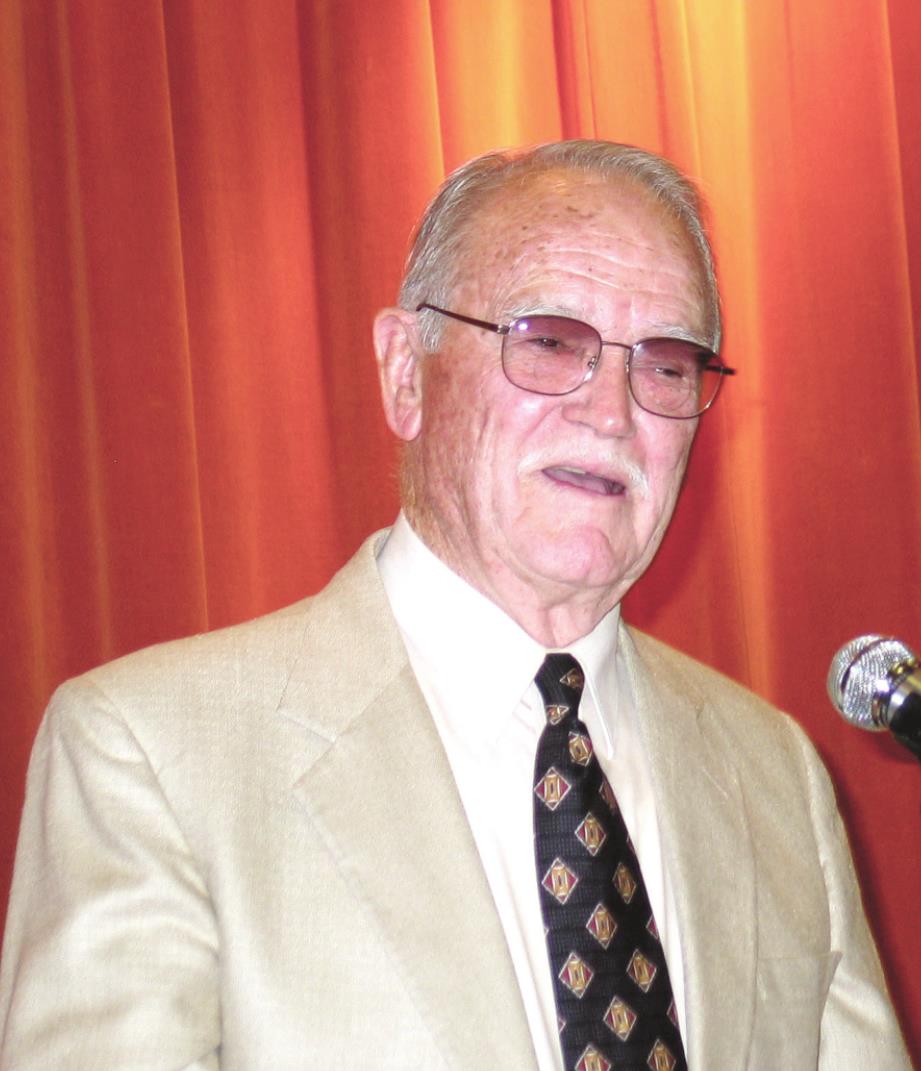 Alva Melot speaks to the crowd during an event in 2005. File photo