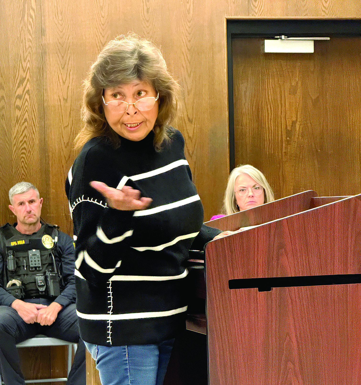 Janice Rowe spoke to the Shawnee City Council during the Oct. meeting. Julie Talton, Countywide & Sun