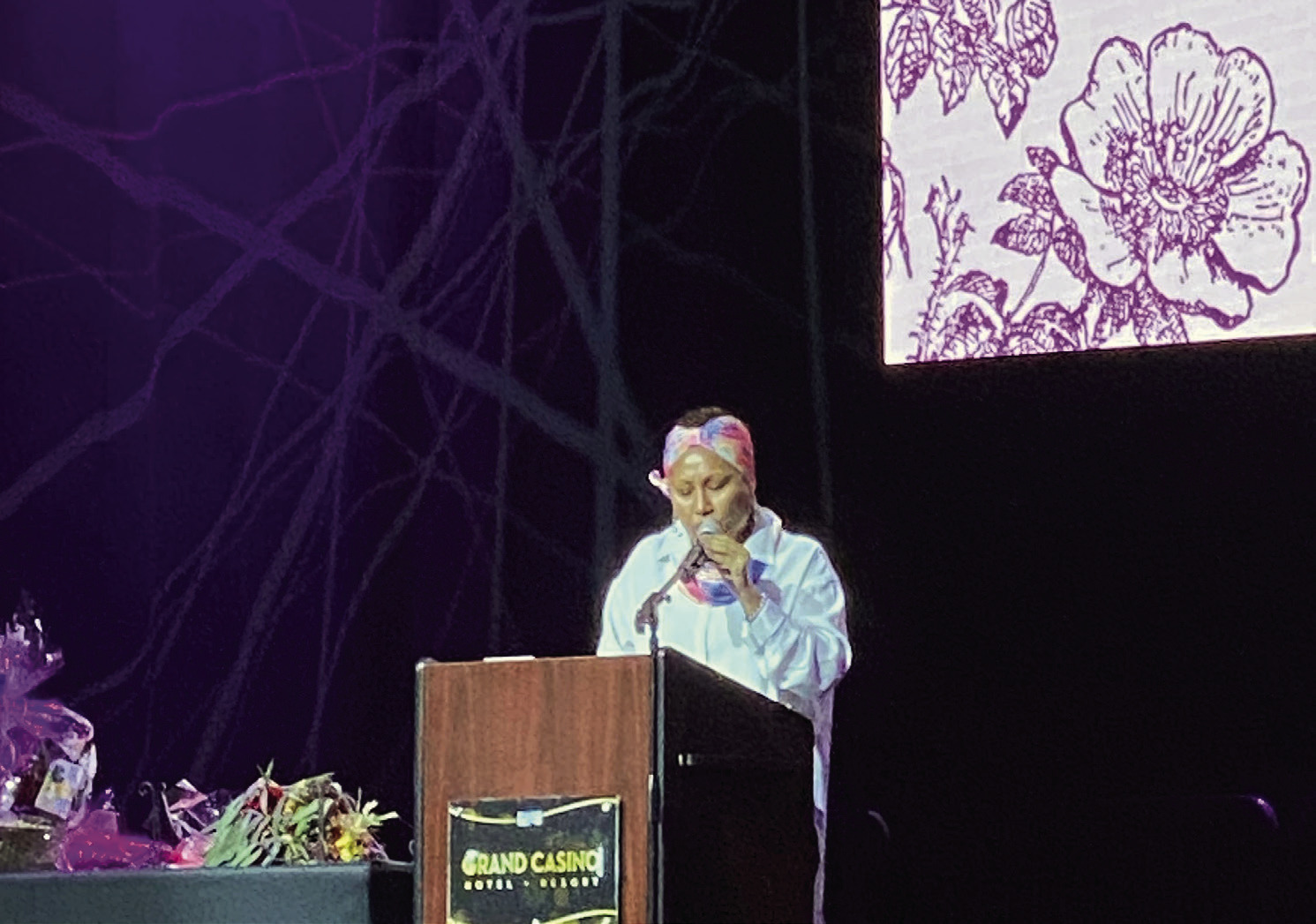 Anna Watkins shared her story of survival at the 14th Annual Honey Do Auction for Project: Safe. Countywide &amp; Sun/Suzie Campbell.