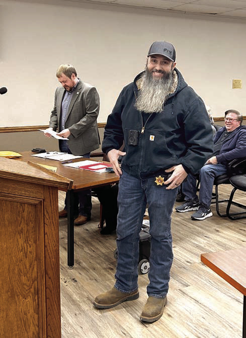 City of McLoud Code Enforcement Officer Andy Hughes was recognized at the Jan. 23 meeting. Countywide & Sun/Suzie Campbell