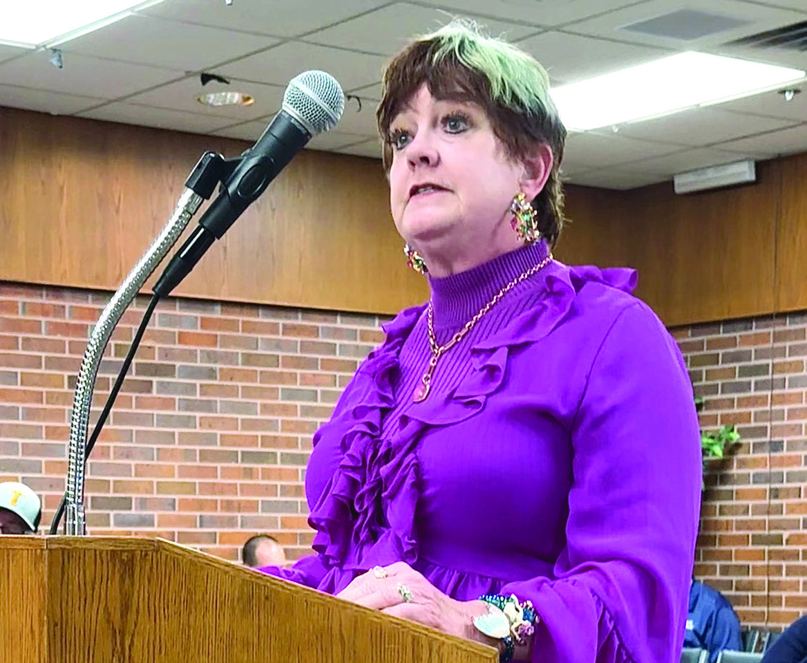 Fran Topping addressed the Tecumseh City Council about Rags 2 Runway, taking place on April 25, with a sign-up deadline of Friday, the 10th. Project:SAFE will be the benefactor. She also challenged Tecumseh to show up and help raise more money than Shawnee. Julie Talton, Countywide & Sun