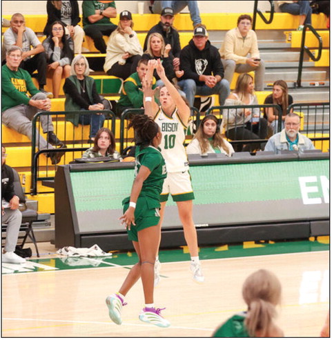 Parker Stevens, a Bethel High School Alumnus, scored 17 points to help the Bison win. Photo Provided