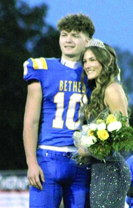 At the Bethel High School Fall Homecoming on Oct. 31, Lilly Jordan was crowned Queen, and she was escorted by Luke Quinter.