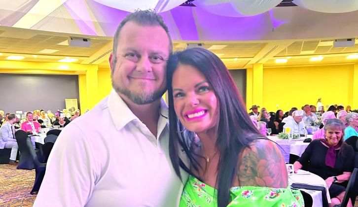 Steven and Ashley Radford, Seminole Auto Sales, won the bidding war for the first cake sold during the live auction at the Project Safe Honey Do Auction Event. The couple purchased the cake for $2,600. The second matching bidder was Hollie Coffman. $14,000 was raised during the cake auction and then doubled with the matching funds from the Paul Milburn Foundation. Countywide &amp;amp; Sun/Suzie Campbell