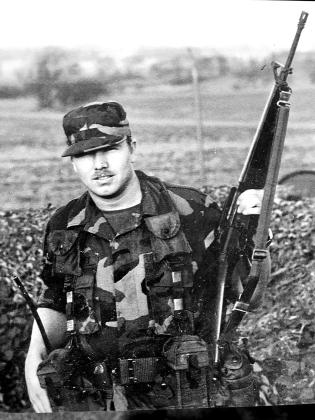 Air Force Veteran Kirk Bertolet is shown in 1983 while stationed in the Federal Republic of Germany. He served in the 1827 Electronic Installation Squadron and traveled the world updating electronic equipment on Air Force bases. Photo provided