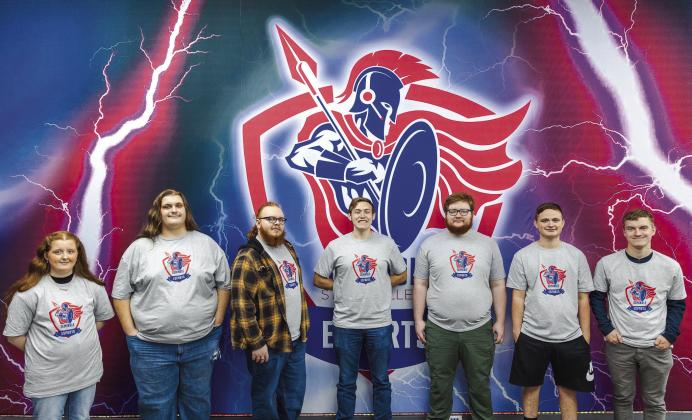 Members of the Seminole State College esports team pictured (left to right): Alexandria Flatt, Kashtin Wilson, Braden Carter, Joseph Mull, McCamey Jones, Daxton Likens and Croix Tucker. Not pictured is Destiny Branham. Photo Provided