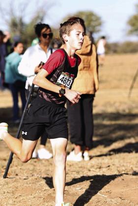 North Rock Creek’s freshman Kypton Battershell qualified for the state championship which will be held Nov. 2 at Edmond Santa Fe.