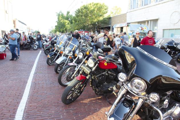 Looking South on Bell Street toward Main, there were hundreds of motorcycles at the second monthly Bikes on Bell Shawnee Bike Night on July 18. Part of the proceeds from Bikes on Bell went to the Shawnee High School Band Boosters, according to a Facebook post. With live music, vendors and food trucks, the next event will be held on Aug. 15, 6-10 pm. For more information, visit their Facebook page. Countywide &amp; Sun/ Natasha Dunagan