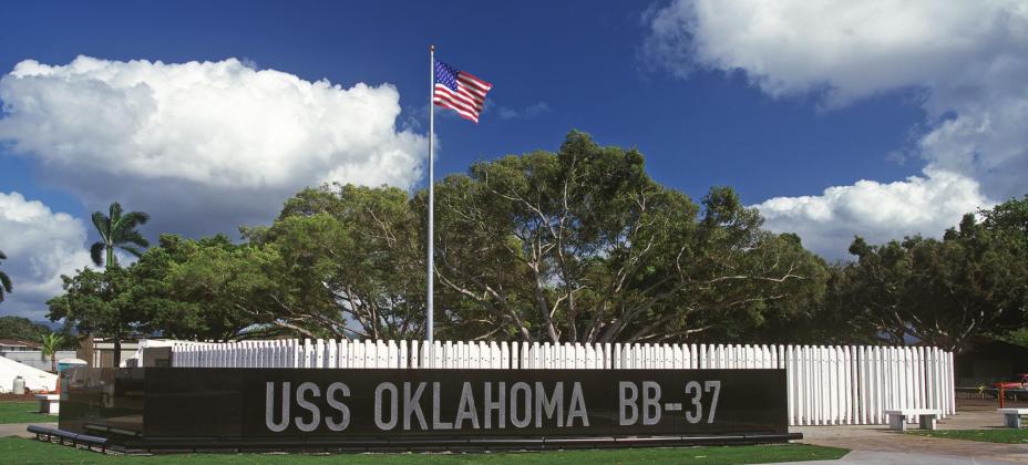 USS Oklahoma memorial. Photos provided by Oklahoma Press Association