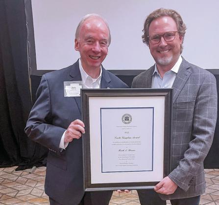 OBU President Receives Prestigious Curtis Vaughan Award