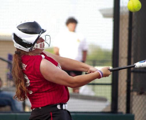 Macomb senior Hannah Denney takes her turn at bat during the sixth inning of the game with Strother on Aug. 10. The Lady Hornets lost to the Lady Yellow Jackets, 2-5. However, they won their next three games - with Paden, Mason and again with Strother - in the Little River Conference Tournament on Aug. 12 at FireLake Ball Fields. Countywide &amp; Sun/Natasha Dunagan