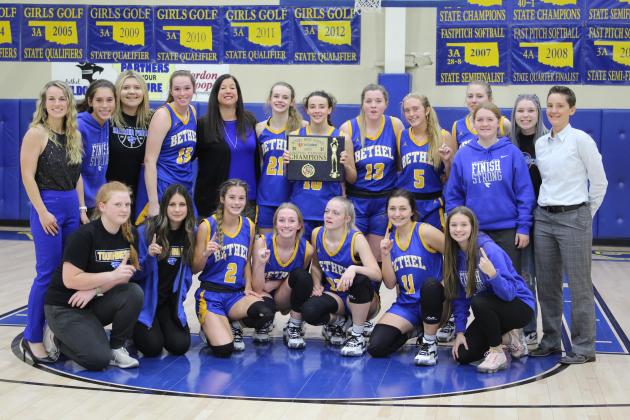 Bethel Lady Wildcats with FUB Championship Trophy