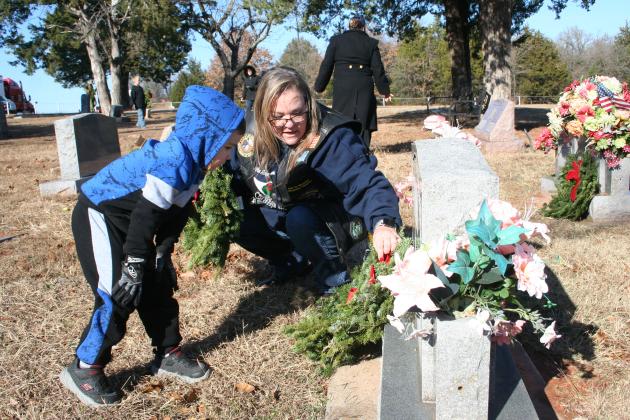 Laying Wreath