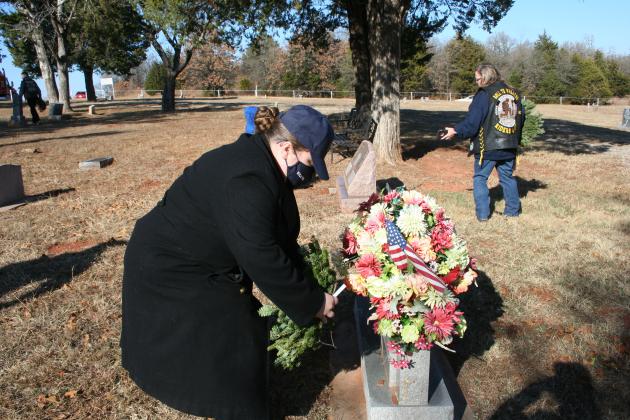 Laying Wreath