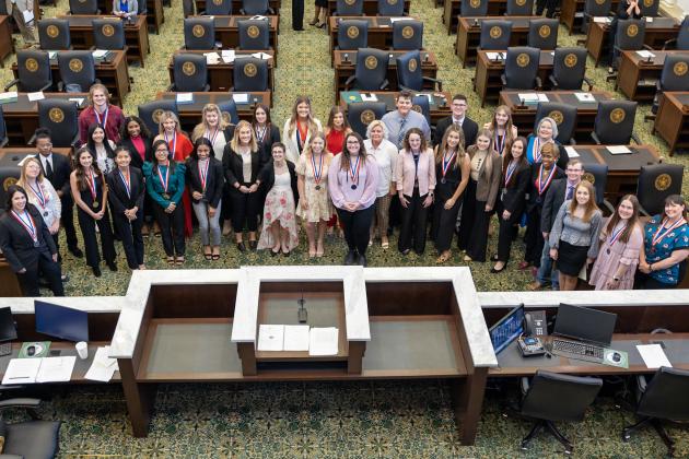 SSC students on OK House Floor